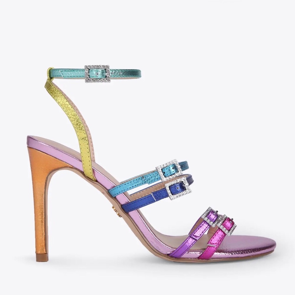 COPY - **NEW** Brand new Kurt Geiger rainbow scrappy heels